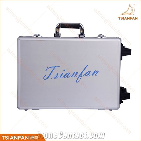 Stone Quartz Aluminumn Display Sample Suitcase