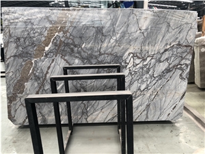 Bespoke Calacatta Blue Marble Slab for Countertop