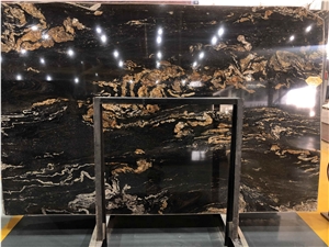 Black Forest Portoro Luxury Quartzite Slab Price