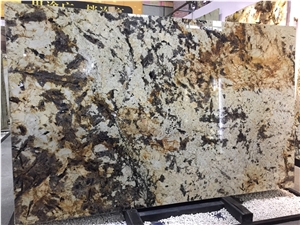Brazil Havana Gold Granite Slabs for Hotel Project