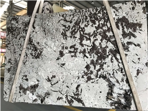 Brazil Snow Mountain Silver Fox Granite Slabs