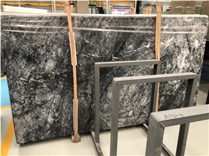 Brazilian Agate Black Marble for Vanity Top