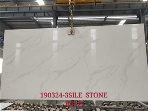 Calacatta Gold Engineered Quartz Stone for Vanity