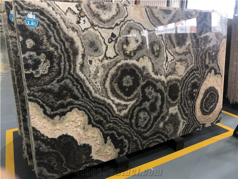 China Black Dragon Onyx Slabs for Wall Decoration