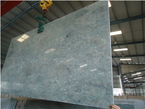 China Teal Green Granite Slab for Floor Covering