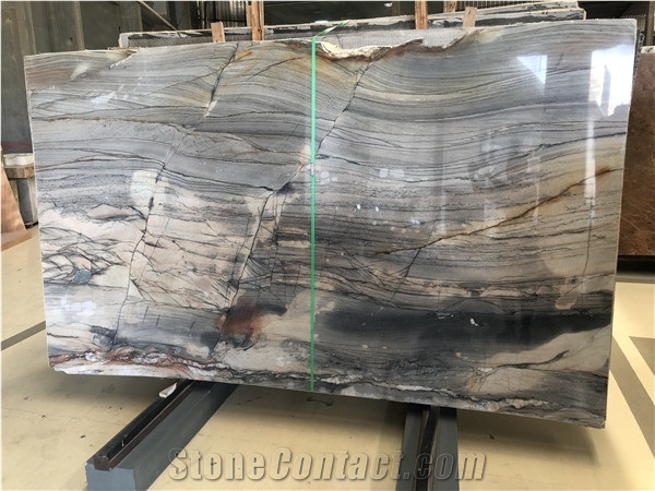 Polished Aquamarine Blue Granite for Setting Wall