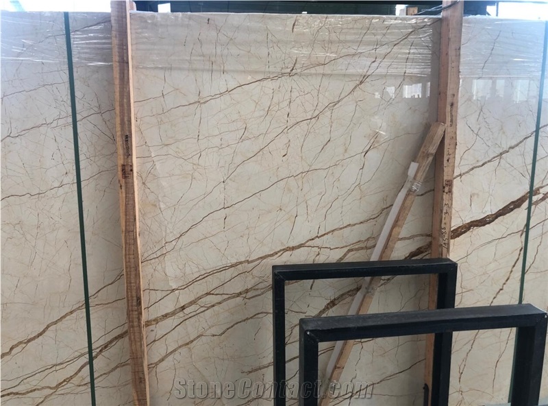 Polished Turkey Sofitel Gold Marble for Home Decor