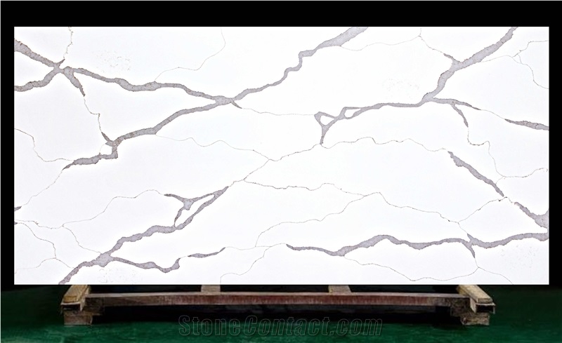 Popular Calacatta Gold Quartz Stone for Countertop