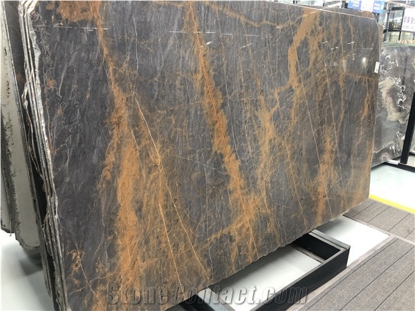 Special Exotic Gold Marble Slab for Table Top