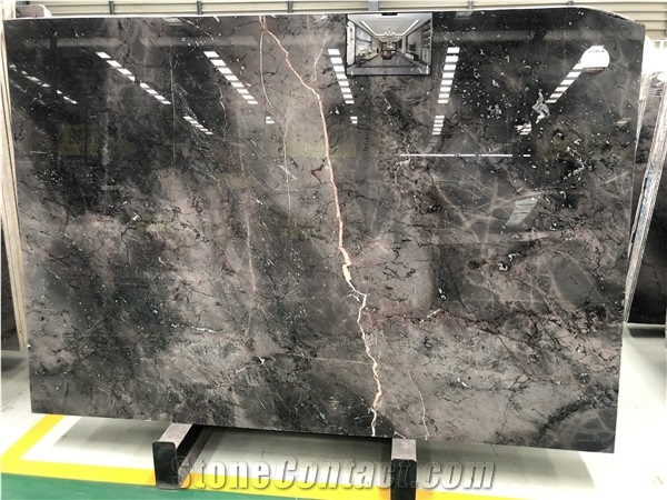 The Custom Louis Gold Marble Slab for Home Decor