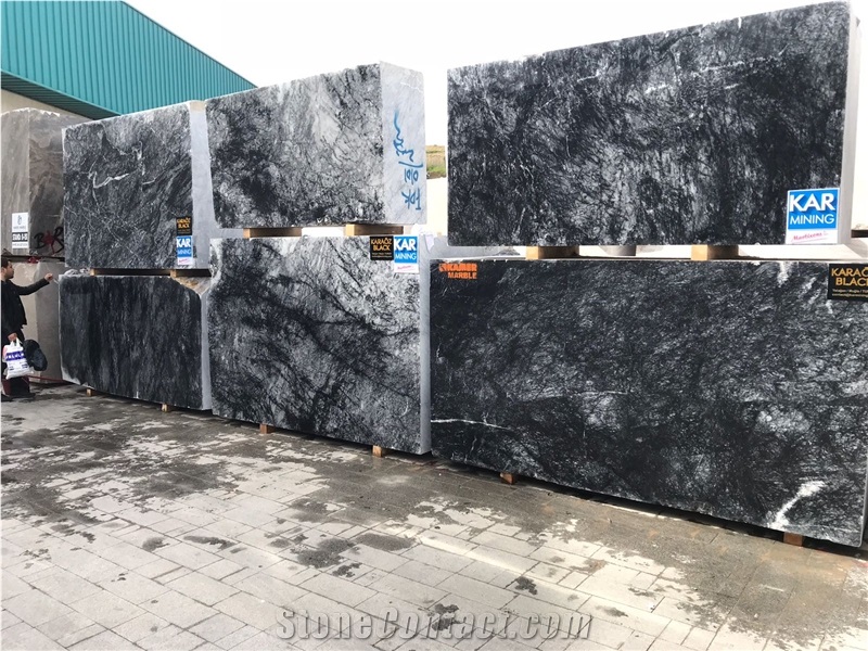 Karaoz Black Big Marble Blocks (Grigio Carnico)