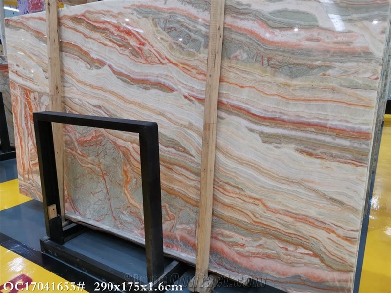 Arcobaleno Onyx Slabs Rainbow Onice Picasso Jade