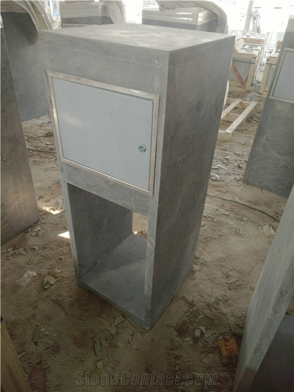 Blue Limestone Parcel Mailbox for Sales