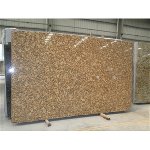 Brazil Giallo Fiorito Granite Tile Slab for Countertop