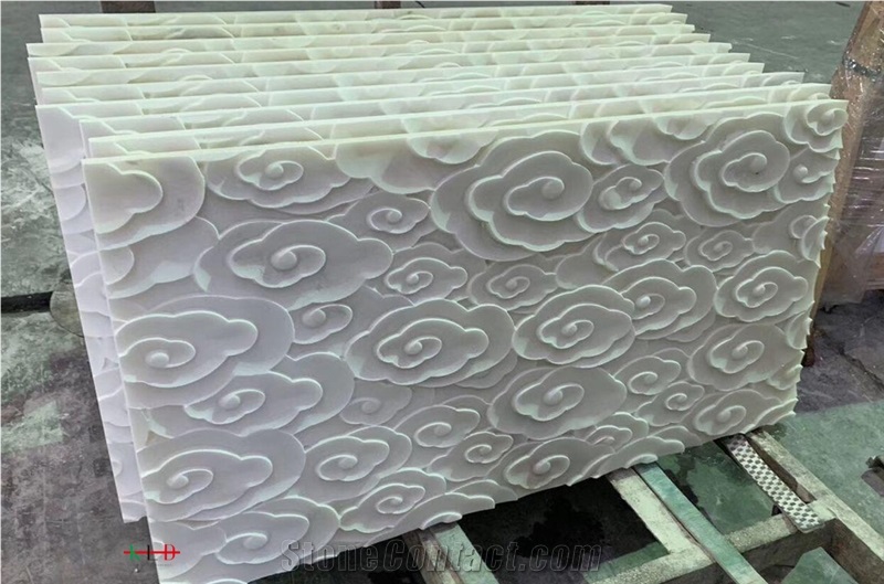 Carved Marble Cnc 3d Wall Building Tiles