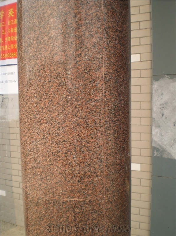 Cheap G352 Polished Pillar Red Granite Polished