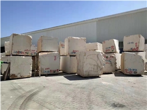 Cheap Light Beige Pakistan Limestone Big Blocks