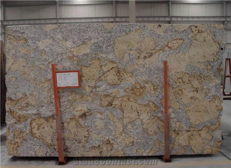 Competitive Golden Cremar Granite Polished Slabs