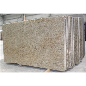Golden Giallo Ornamental Granite Slabs for Kitchen
