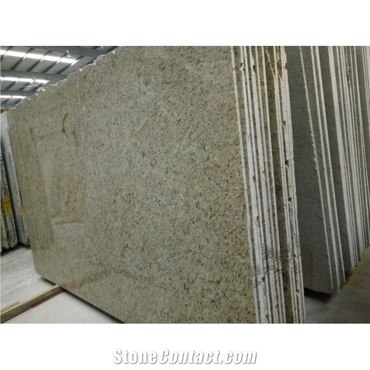Golden Giallo Ornamental Granite Slabs for Kitchen