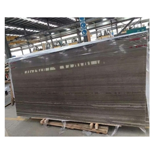 Grain Brown Vein Coffee Brown Marble Slab Polished