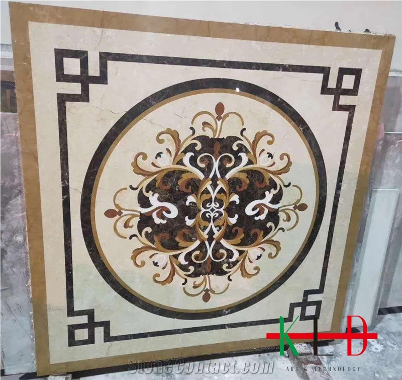 Grape Fruits Square Waterjet Medallions