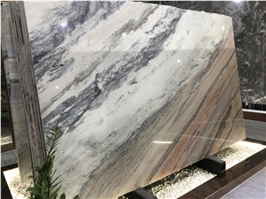 Luxury Aurora Blue Polished Quartzite Slabs