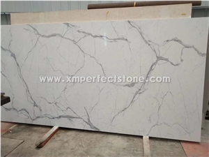 Man Made Artificial Marble Calacatta Slab