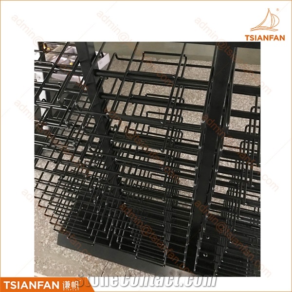 Metal Waterfall Table Stone Display Stand