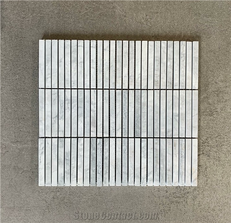 Mosaic,Super White Quartzite,Fantasy White