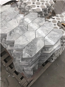 Mosaic,Super White Quartzite,Fantasy White