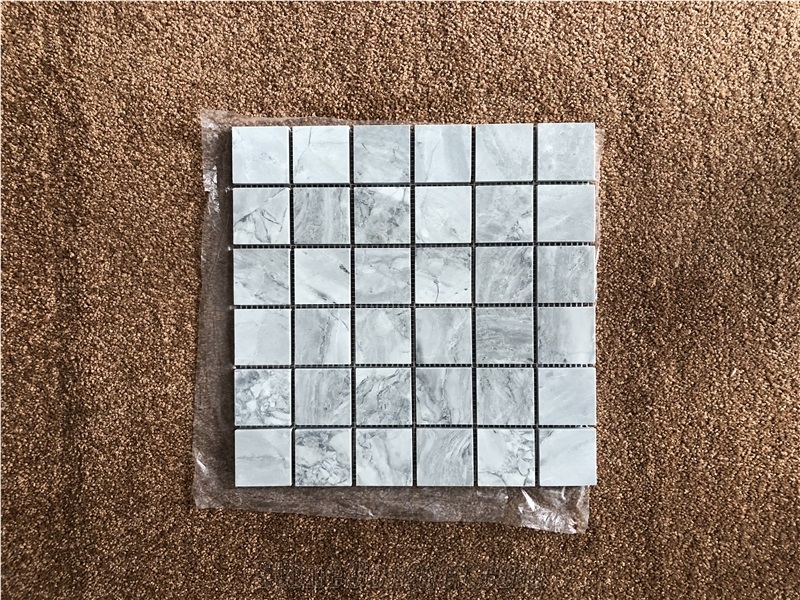 Mosaic,Super White Quartzite,Fantasy White