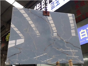 Onice Glaciale Cielo Del Sahara Blue Onyx Slabs