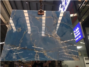 Onice Glaciale Cielo Del Sahara Blue Onyx Slabs