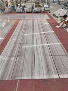 Palissandro White Crystal Wood Marble Project Tile