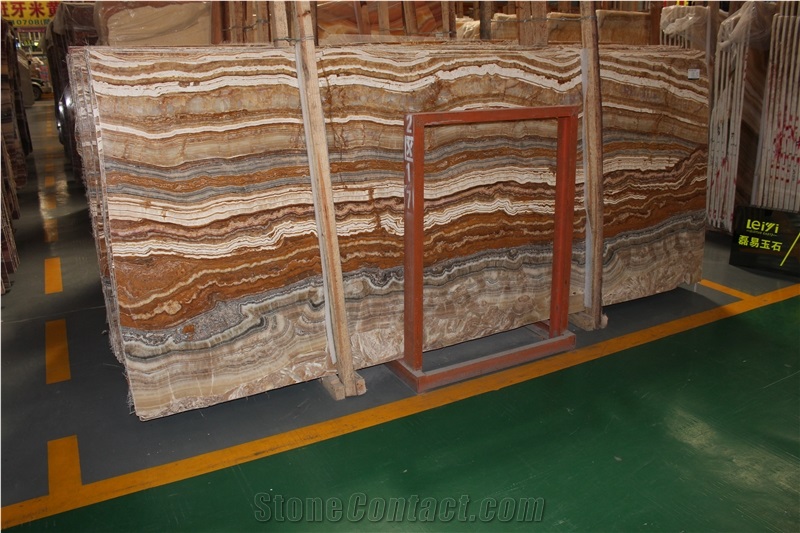 Persian Tiger Onyx/ Onice Tiger/Wooden Onyx Slabs
