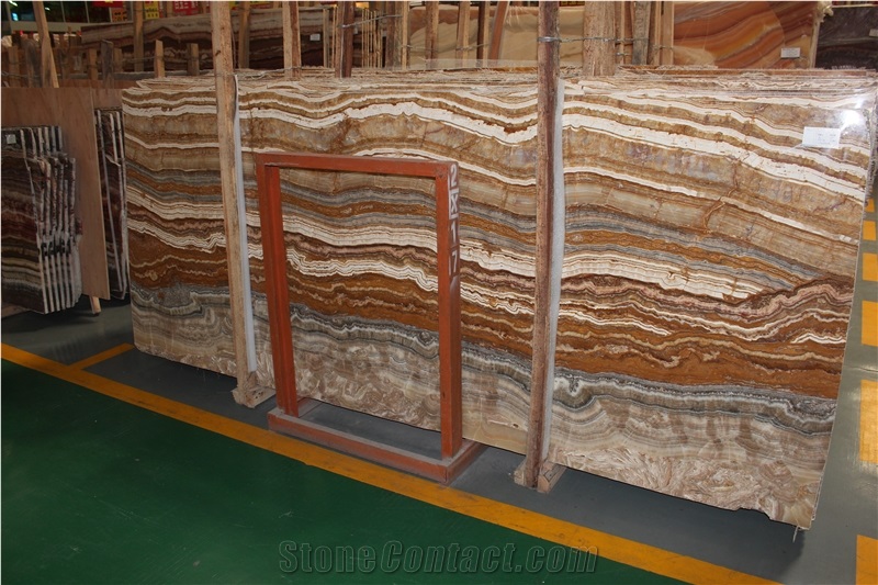 Persian Tiger Onyx/ Onice Tiger/Wooden Onyx Slabs