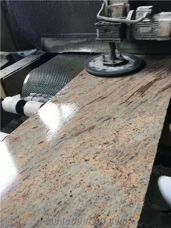 Polished Sivakasi Gold Granite Tiles for Projects