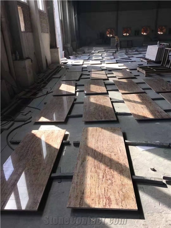 Polished Sivakasi Gold Granite Tiles for Projects