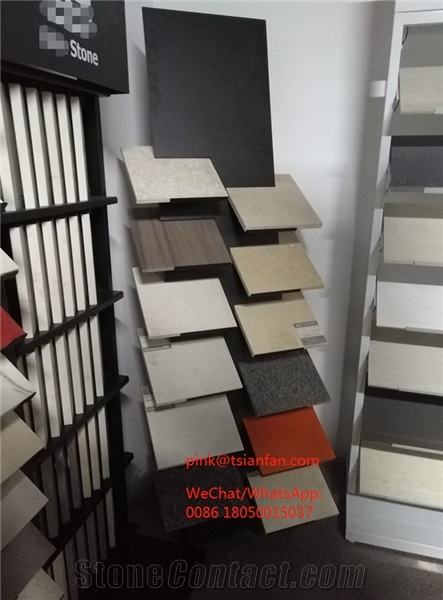 Quartz Marble Granite Stone Display Rack Tower