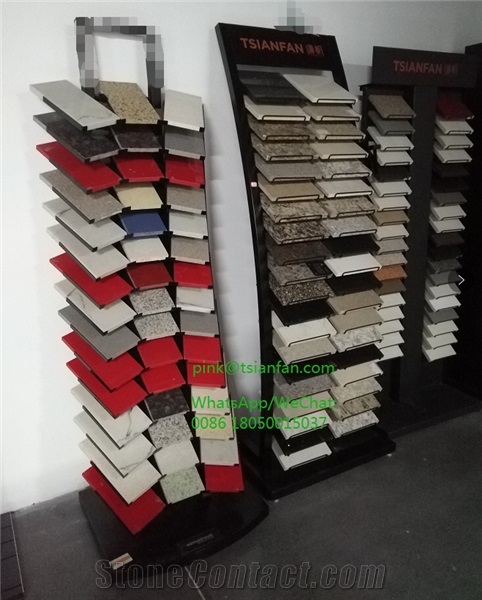 Quartz Marble Granite Stone Display Rack Tower