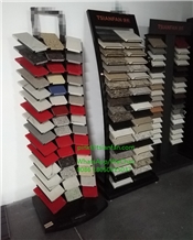 Quartz Marble Granite Stone Display Rack Tower