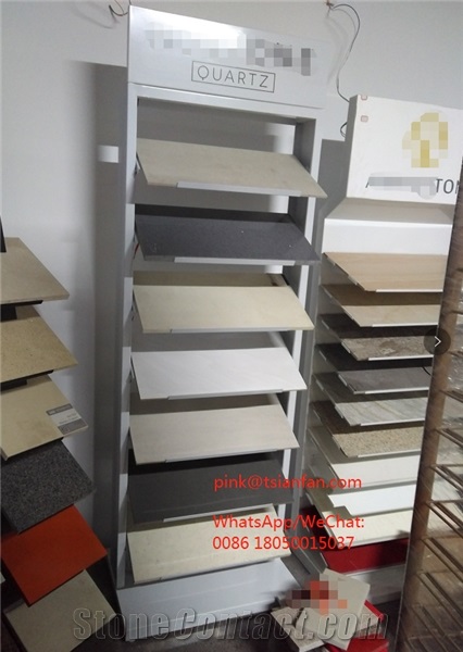 Quartz Marble Granite Stone Display Rack Tower