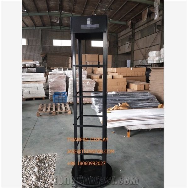 Rotatable Stone And Tiledisplay Stand For Showroom