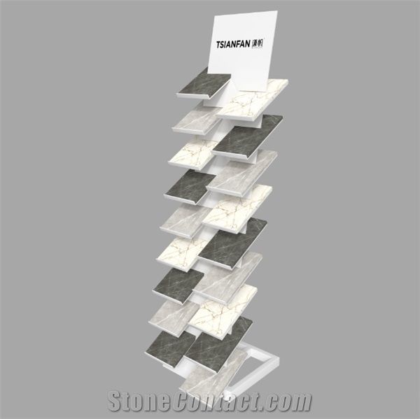 Showroom Porcelain Tile Display Tower Stand