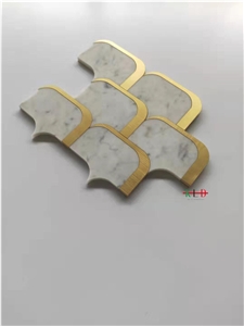 Water-Jet Metal Mosaic Kitchen Floor Tiles Water-Jet Metal Mosaic Kitchen Floor Tiles