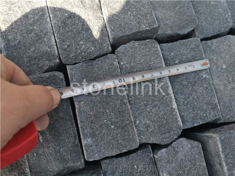 China Black Paver Stone Cubes for Exterior Pattern