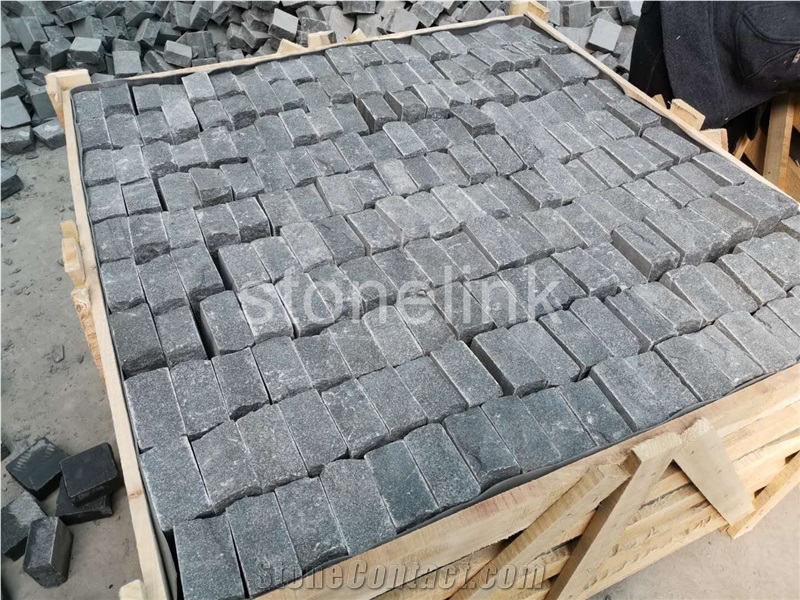China Black Paver Stone Cubes for Exterior Pattern