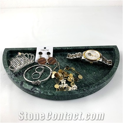 Deluxe Natural Marble D Type Tray