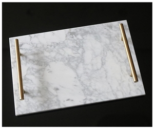 Hotel Decorations Rectangle Marble Tray
